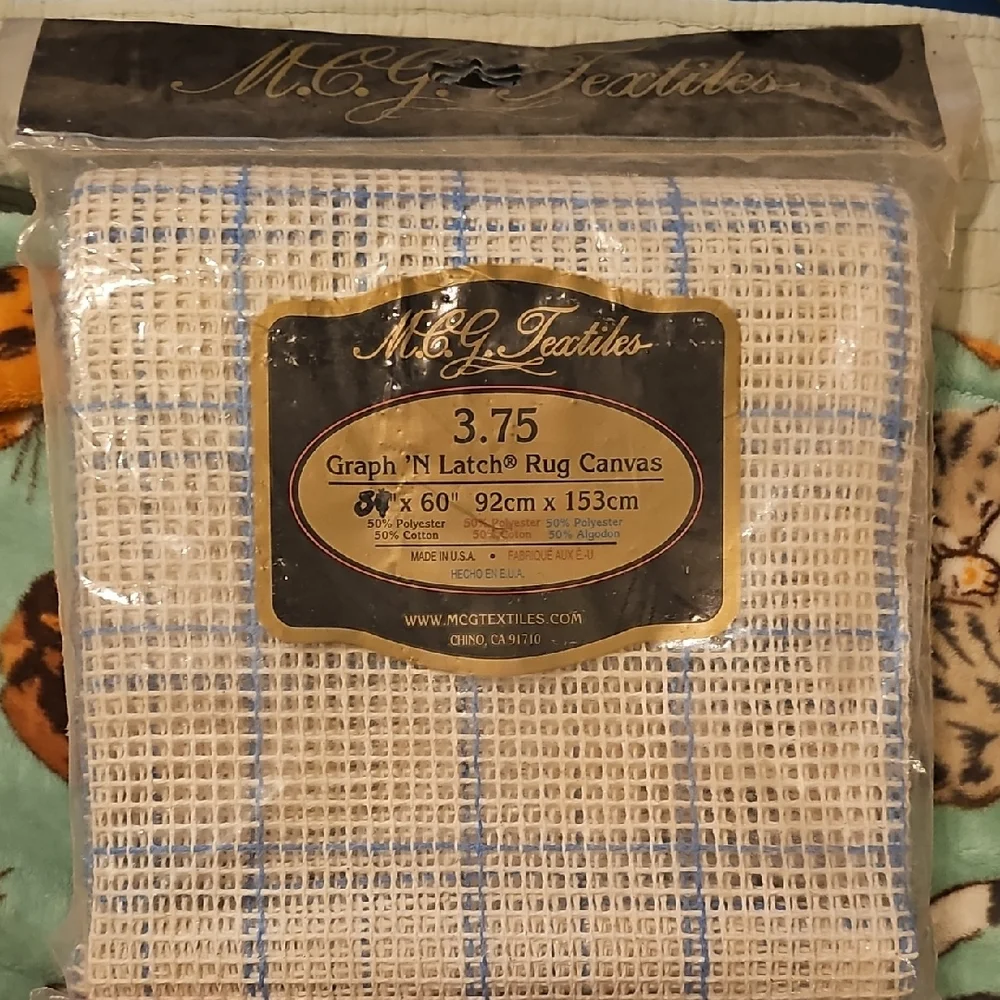 M.C.G. Textiles Graph 'N Latch Rug Canvas